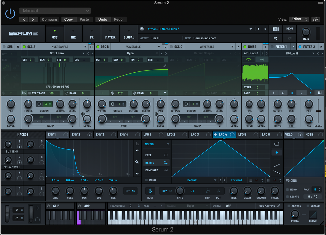Serum 2 synthesizer interface